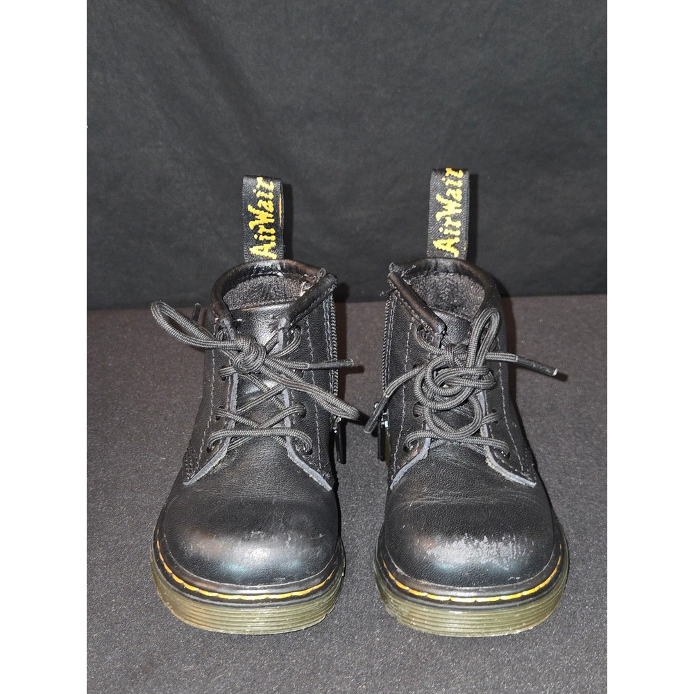 Dr. Martens 1460 Toddler Black Leather Ankle Boots Lace Up & Zipper US 5 - Picture 2 of 10